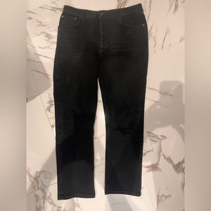 AGOLDE Riley Crop Jean size 30 color Panoramic (black)